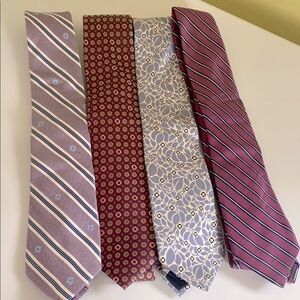 Land’s End Outfitters Silk Tie Lot of Four!